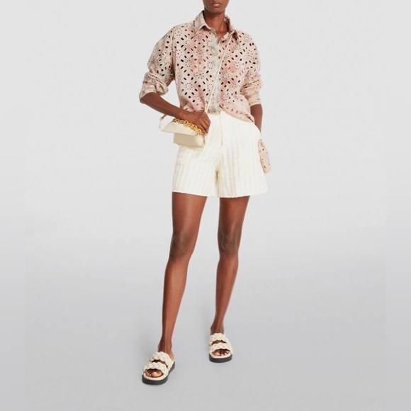 New! Allsaints Inez Marea Broiderie Shirt Dress 🤍 sz 6 - Picture 3 of 13